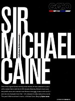 GQ - Sir Michael Caine. Lifetime Archievement